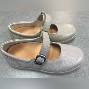 Dr. Comfort Merry Jane Women Sz 5.5 W Beige Leather Buckle Diabetic Comfort -New